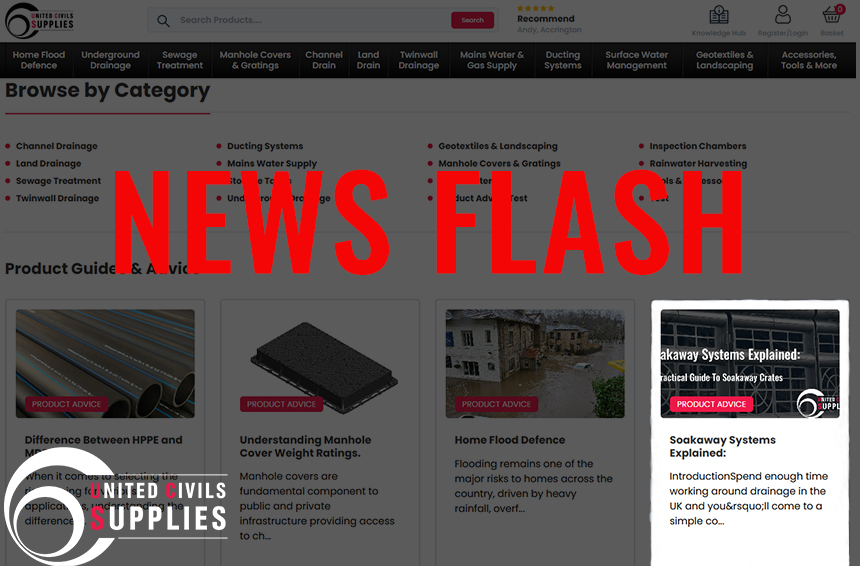 UnitedCivils's tweet image. 🚨 NEWS FLASH 🚨

New Knowledge Hub article live: Soakaway systems explained.

Who, what, where &amp;amp; when — all broken down in a clear, practical guide.

👉 Read here: unitedcivilssupplies.co.uk/knowledge-hub/…

#Drainage #Construction #Groundworks