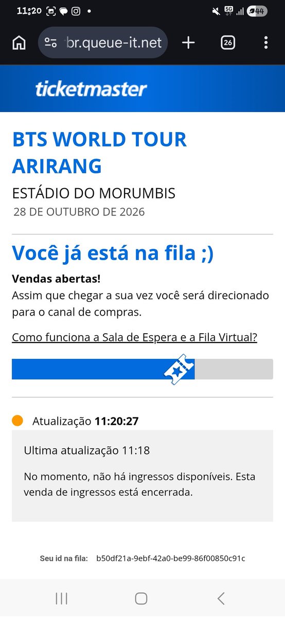 WorldPurple13's tweet photo. Eu sou uma piada para vc ticketmaster https://t.co/LzUXNCDT7f