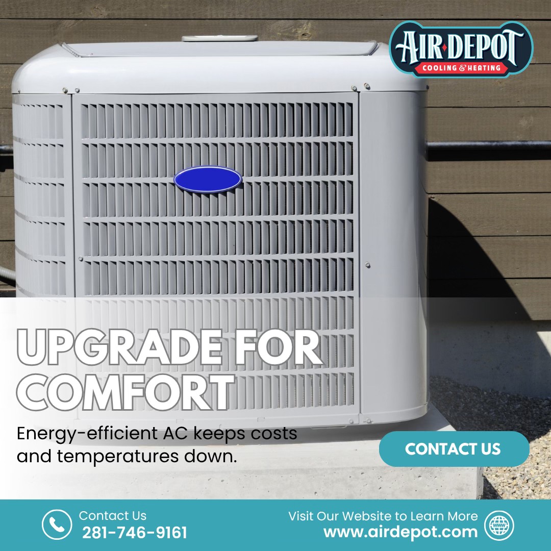 AIRDEPOT's tweet image. If your home isn't cooling like it used to, your system may need repairs or upgrades. Air Depot's technicians provide fast, reliable solutions so you can enjoy consistent comfort throughout Houston and Cypress. Get your free quote today at airdepot.com #acinstallation