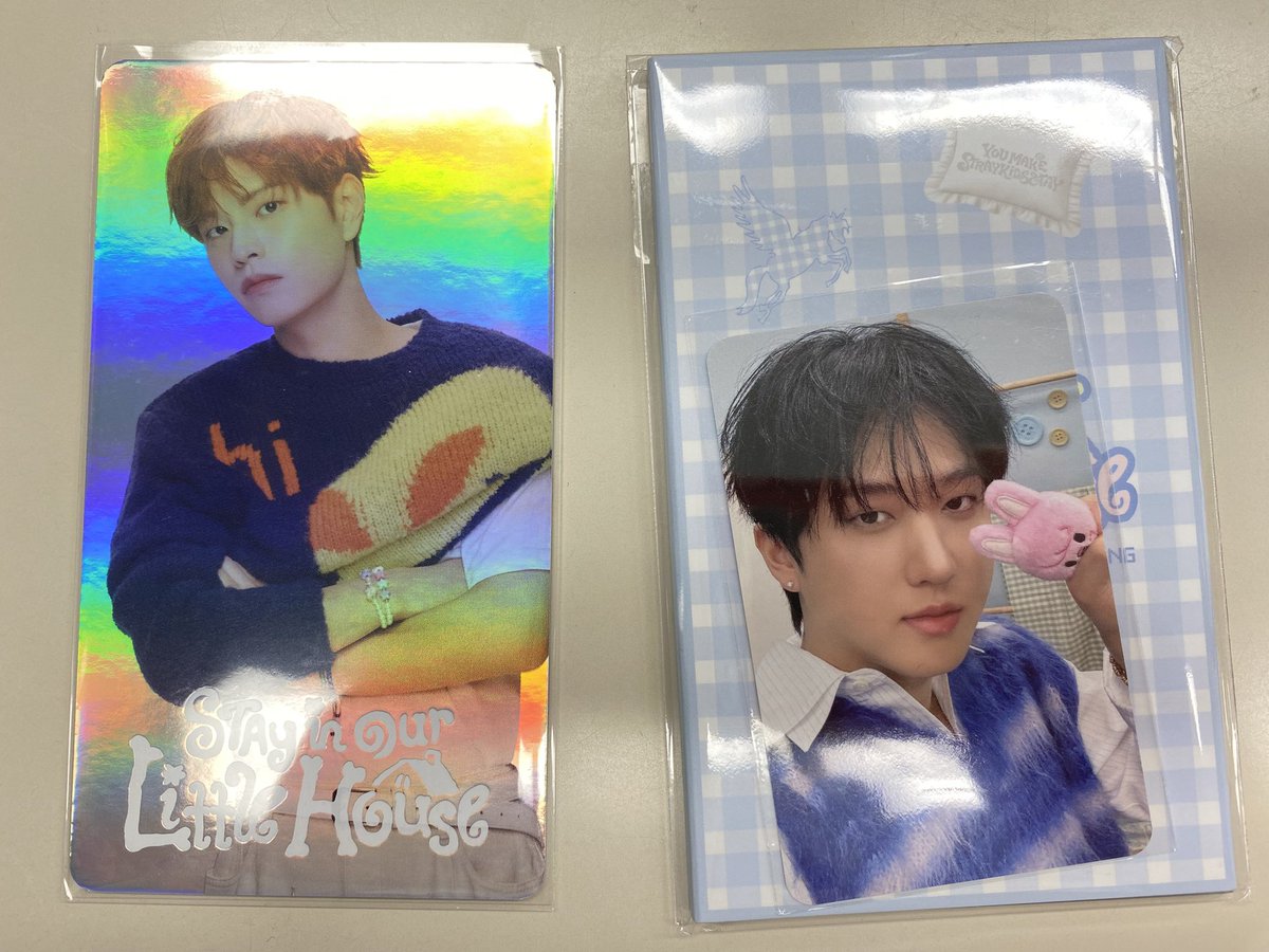 スキズ  交換  6TH FANMEETING STAY in Our Little House  ペンミ  トレカ
譲⇒ ラントレ  ホロ   スンミン 🐶
        アクスタ   チャンビン 🐖🐇

求⇒同種バンチャン 🐺
        トレカはホロのみ求めてます
お気軽にお声掛けください
郵送希望です