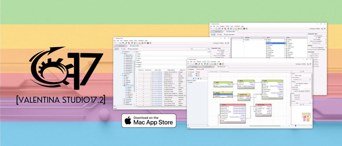 paradigmasoftru's tweet photo. Скачайте Valentina Studio 17.2 в Mac App Store — обновлённая поддержка #duckdb, SQLite и др. Бесплатное ПО для управления данными. #MacAppStore #БазаДанных https://t.co/aG7XZxq41l https://t.co/CJmdCrmWf8