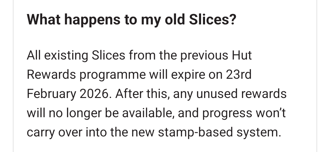Thank you <a href="/pizzahutuk/">Pizza Hut UK</a> for letting me know about this smh. I had at least 8 slices on the old system. All gone.