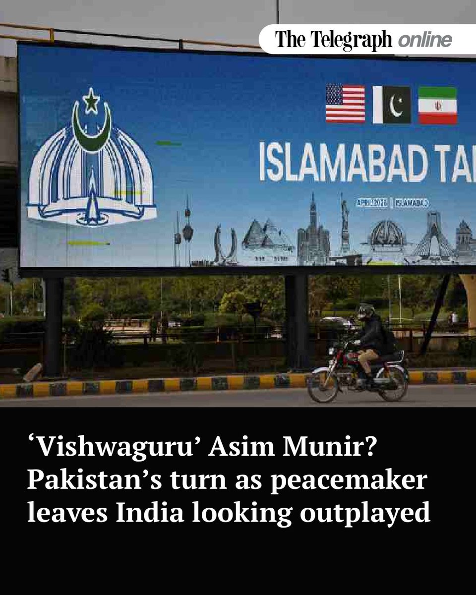 ttindia's tweet image. Once a byword for terrorism, Islamabad hosts crucial Middle East peace negotiations and gets a chance to reshape its global image
#asimmunir #pakistan
Writes @BalaParan 
telegraphindia.com/world/vishwagu…