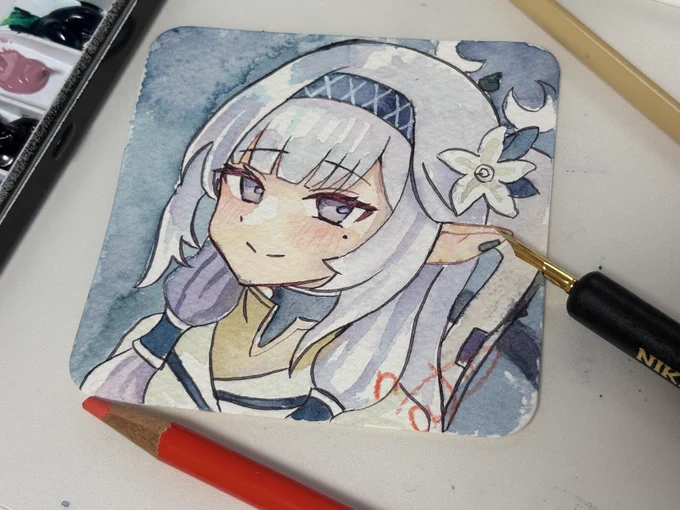 リクエストいただいた水彩ヒマリ!