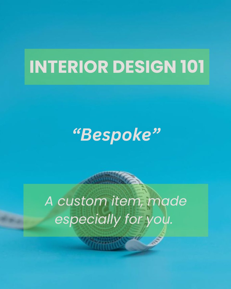 buyorsellurhome's tweet image. Have you ever ordered a custom item?

There is a specific term for custom items in interior design..

#interiorsdesign #interiortrends #interiordesigning #interiordesigntrends #interiorsaddict #interiordesigntips #interiordesigngoals