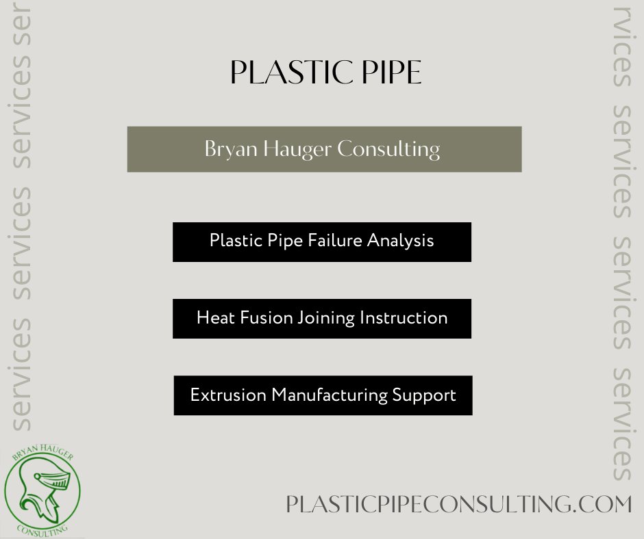 PlasticsConsult's tweet image. Bryan Hauger Consulting offers a large variety of services to clients looking for experts in plastic pipe, medical tubing, profiles and films. bit.ly/3uBhTJO #PlasticPipe  #PlasticPipeServices