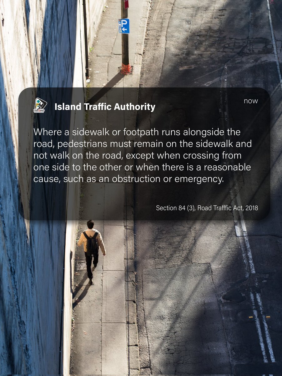 islandtrafficJA's tweet image. Using sidewalks or footpaths is the smart way to walk. Choose safety and #StepSmart.

#RoadSafety #StepSmart  #Sidewalks #Footpaths