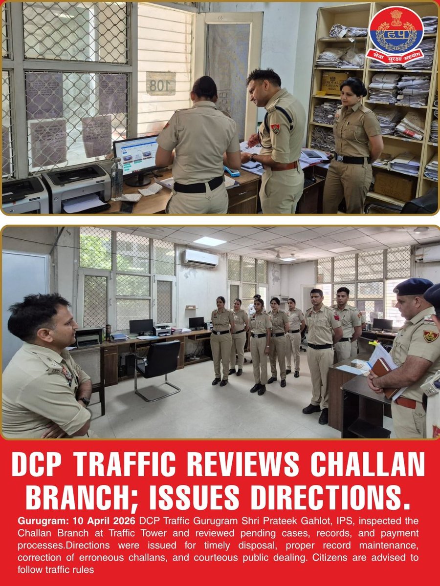 Gurugram Traffic Police tweet media