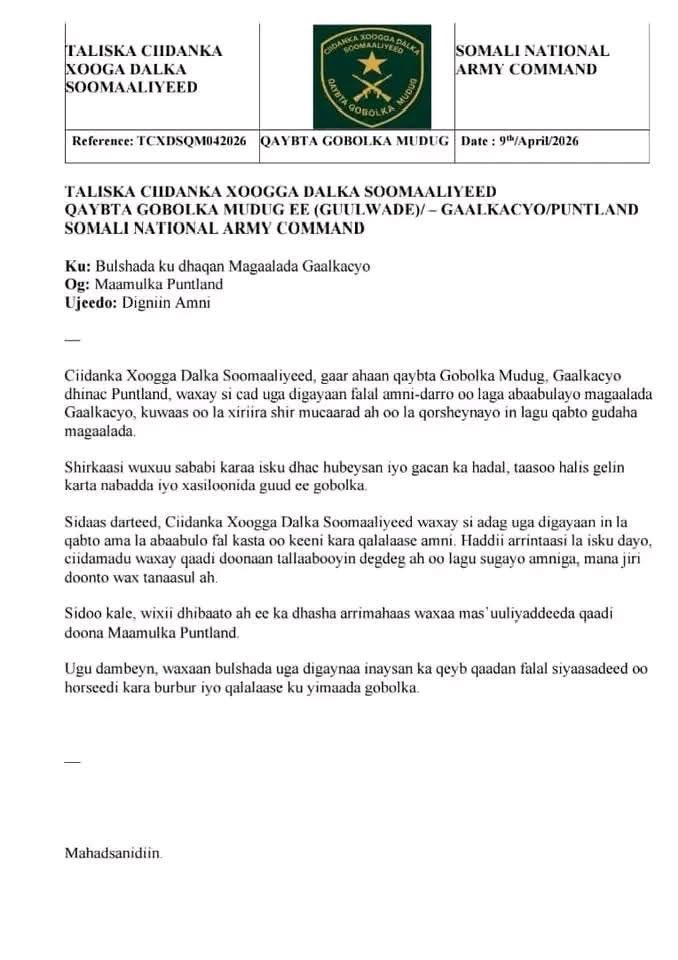 Galkacyo anagaa u dhalanay o joogna wax kasta oo rabitaanka dowlada Puntland waa ka suurta galayaan yaan masaakiinta la marin habaabin, Gaawidoow Xasan Been waad u sheegi kartaa Lakiin Reer Galkacyo sharafkooda ma gadan kartid, 
Fulay baad tahay ina gumeed ah.
