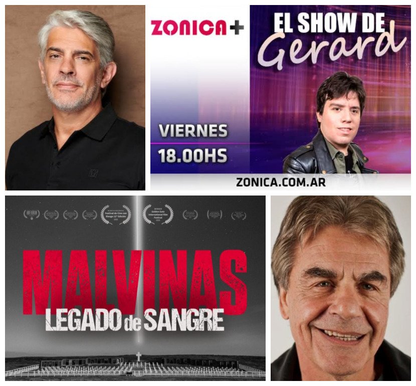 GER1MAT's tweet photo. HOY  EN   EL  SHOW DE GERARD  NOTA CON LOS  ACTORES PABLO ECHARRI  Y RAÚL  RIZZO 
VIMOS  EL  ESTRENO DEL DOCUMENTAL MALVINAS LEGADO DE SANGRE  NOTAS  CON EL DIRECTOR FEDERICO PICASSO  ACTOR @yotich 
EL INTENDENTE DE MERLO @gustavomenendez 18HS https://t.co/WjO6nDDfQT ZONICA+ https://t.co/ffmhTk75sa