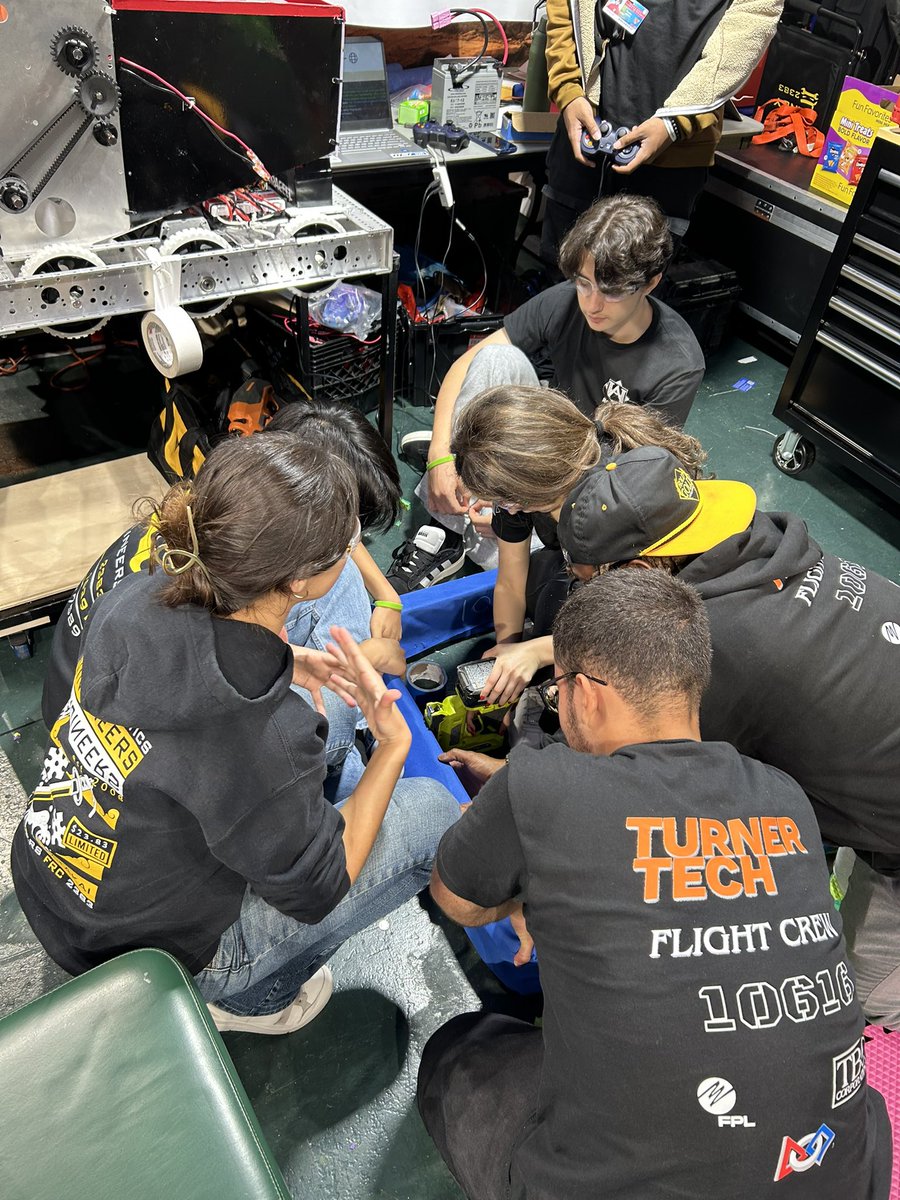 MDCPSSTEAM's tweet photo. @TurnerTechHS students showcasing their engineering skills at today’s FIRST robotics competition. #MDCPSSTEAM #YourBestChoiceMDCPS https://t.co/AcLAEICrV9
