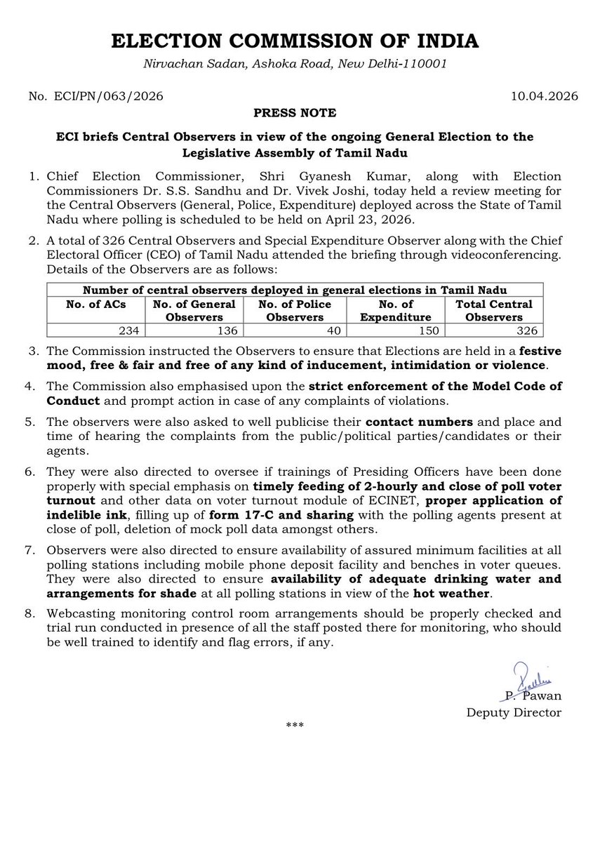 Election Commission of India tweet media