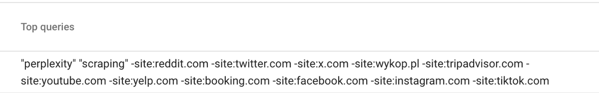 a bot trying to research Perplexity scraping found my site by… scraping Google