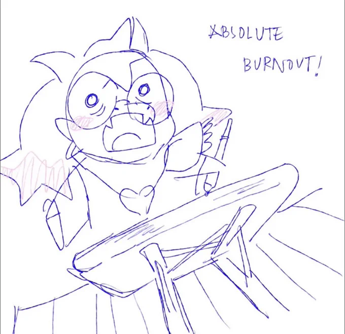 hi im alive im just dying from college anyways drawing ralsei with my problems ………. 