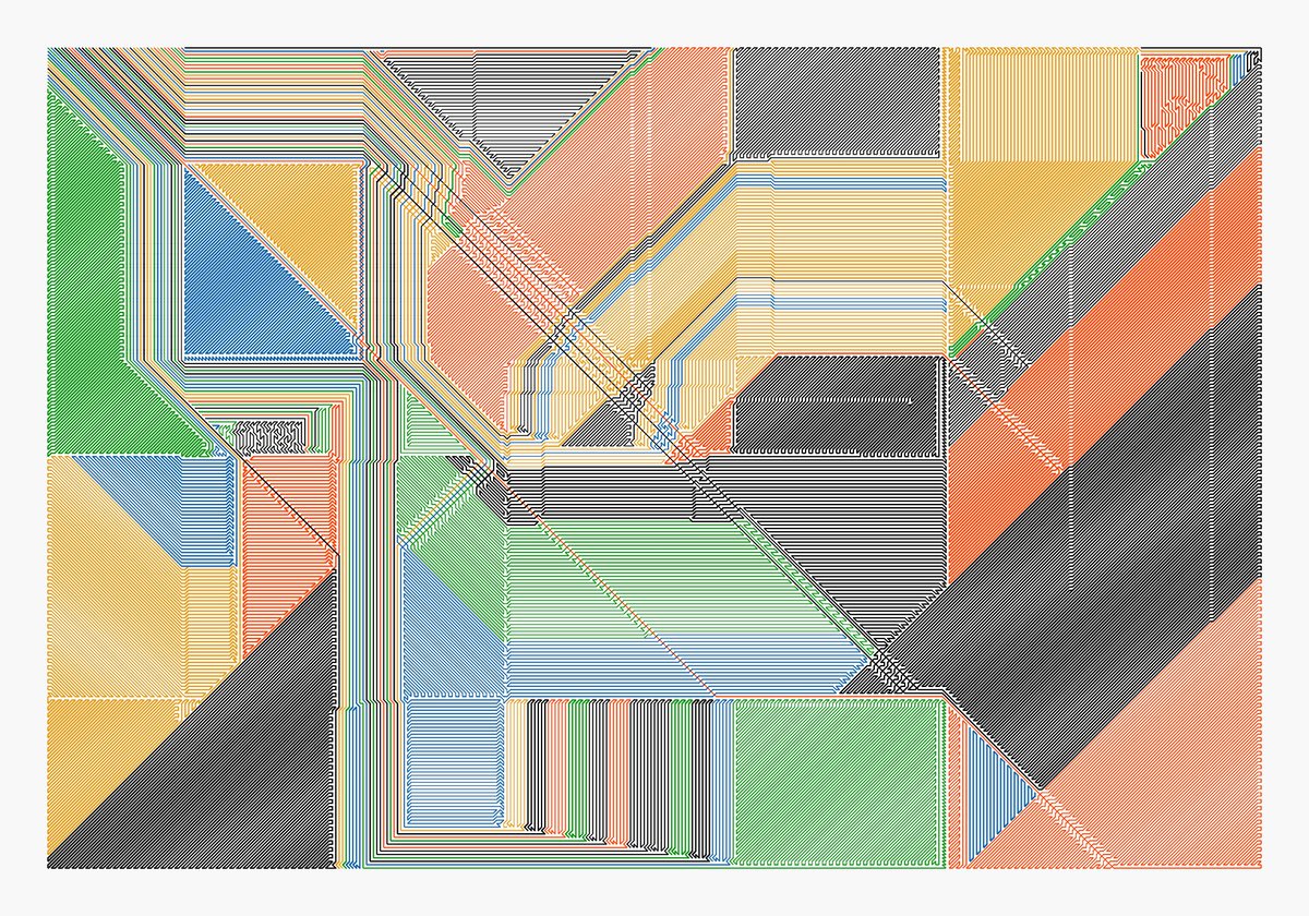 CCDDBB's tweet image. Plottable Mess #364

#javascript #plotterart #plottertwitter #generativeart #genart #digitalart #abstractart #graphicart