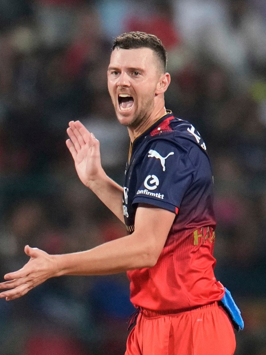 M2Charantej's tweet photo. HazleGOD returns 🔥👑
Josh Hazlewood set to play for RCB today 💥
#RCB #RRvsRCB #guwahati #ipl2026 https://t.co/UqzAXbtaUT