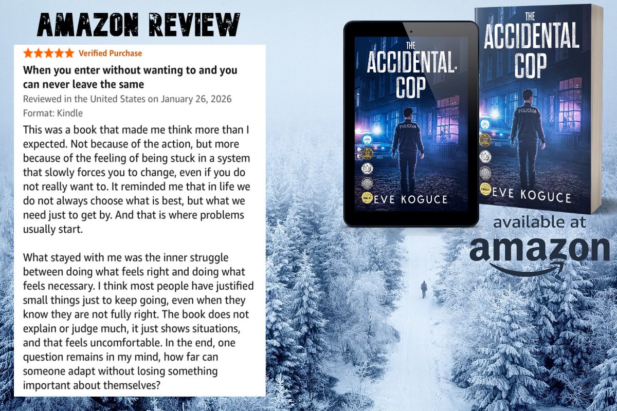 EveKoguce's tweet image. Your job is to defend others.

But you can't protect yourself from hunger, poverty, and corruption.

Is it possible to stay true to your principles when the world around you seems focused on crushing you?

"The Accidental Cop" mybook.to/E5G1jXq
FREE with #KindleUnlimited