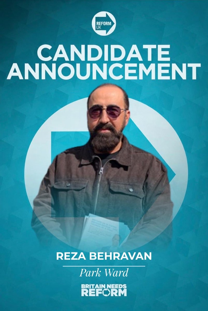reformpeterboro's tweet image. !! CANDIDATE ANNOUNCEMENT !!
It is time to introduce our local council candidates for #peterborough.

Meet Reza, who is our fantastic candidate for Park ward. #FamilyCommunityCountry #ItsTimeForReform