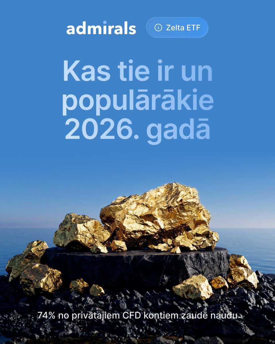 Zelta ETF: kas tie ir un populārākie 2026. gadā

🥇 Zelta tēma atkal ir virsrakstos. Taču tas, kā cilvēki tam piekļūst, ir mainījies.

Ilgu laiku zelta iegāde nozīmēja fiziskus stieņus, monētas vai nākotnes līgumus — katram ar savām izmaksām, uzglabāšanas niansēm un sarežģītību.