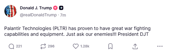 $PLTR - Took some long here 
Defended these levels early 2025
Also Trump pump