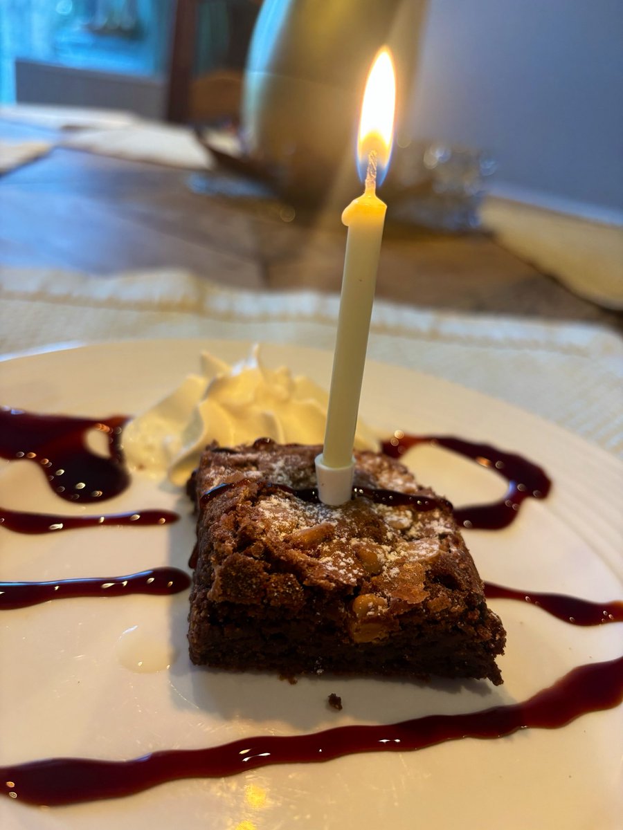 mandevillish's tweet image. Another candle 
#celebrate #homemade #brownies