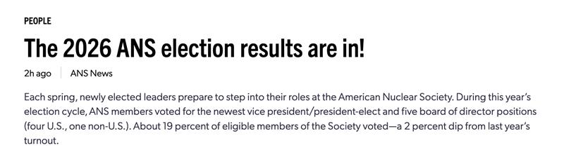 American Nuclear Society tweet media