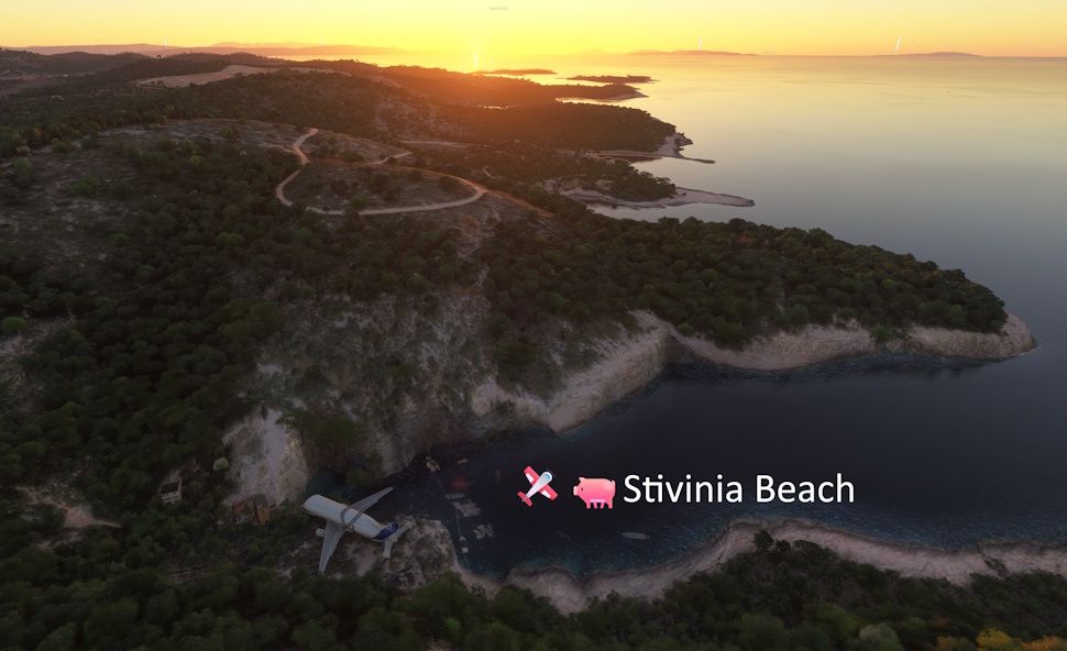 AvionChibi's tweet image. 紅の豚ポルコの隠れ家モデルでございます❣️🛩世界№133アドリア海 🇭🇷🛩🐖Stivinia Beach🏝
宮崎駿さまが訪れたそうな👇😍
croatietourisme.com/miyazaki-croat…
🐬😍#ベルーガXL #BelugaXL #MSFS2024 #msfs比較測量部