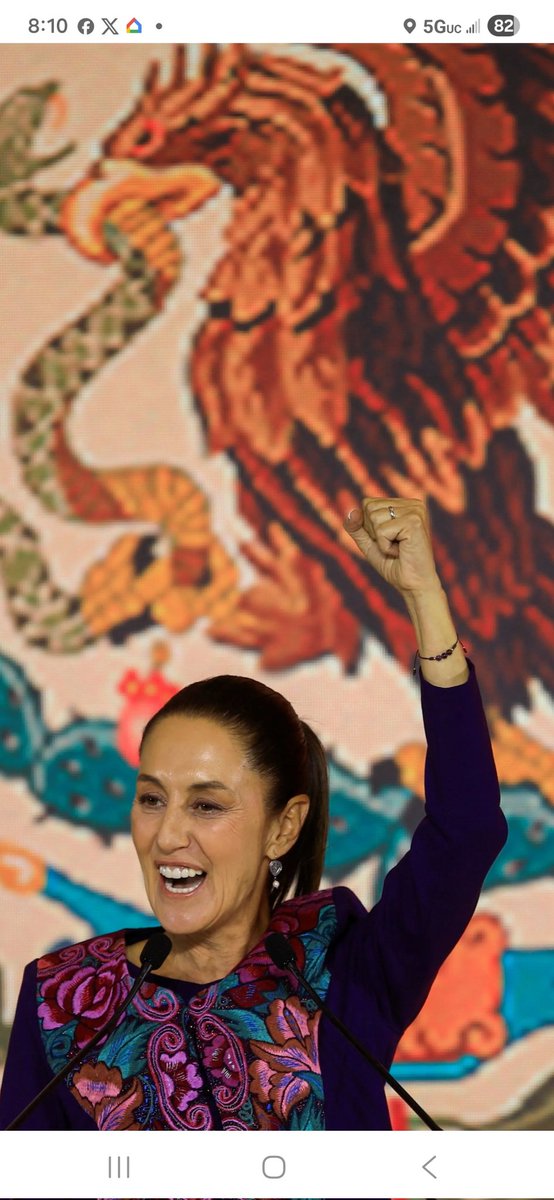 patirojas4T's tweet photo. @Claudiashein Buenos dias☕️y que sigan las #Alegrias Mi Hermosa🌹 #PresidentaDeLujo Dra.CSP❤️Es Viernes💃y el pueblo lo sabe🎊10 de Abril 2026 hoy la💝376��Mañanera que son parte de esté despertar de las conciencias el más empoderado el más feliz y el más Democratico🇲🇽del Mundo
#MéxicodeModa https://t.co/LALFiYZx98