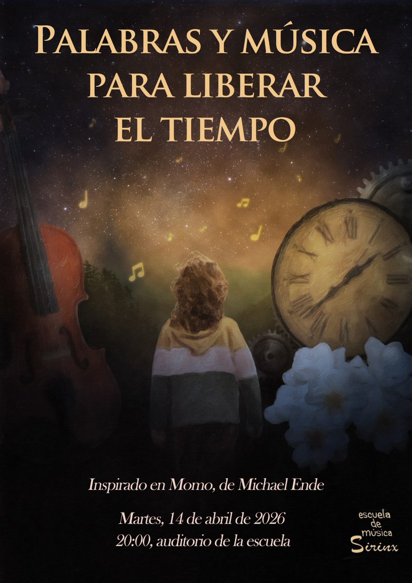 emsirinx's tweet photo. De la mano de Momo y sus amigos, queremos regalarnos este espacio en el que las palabras y la música nos lleven a preguntarnos sobre aspectos como la amistad, el amor a lo que hacemos, y el verdadero sentido del tiempo, que reside en el corazón.

Dos pases, info en la imagen https://t.co/YSYILumf8r