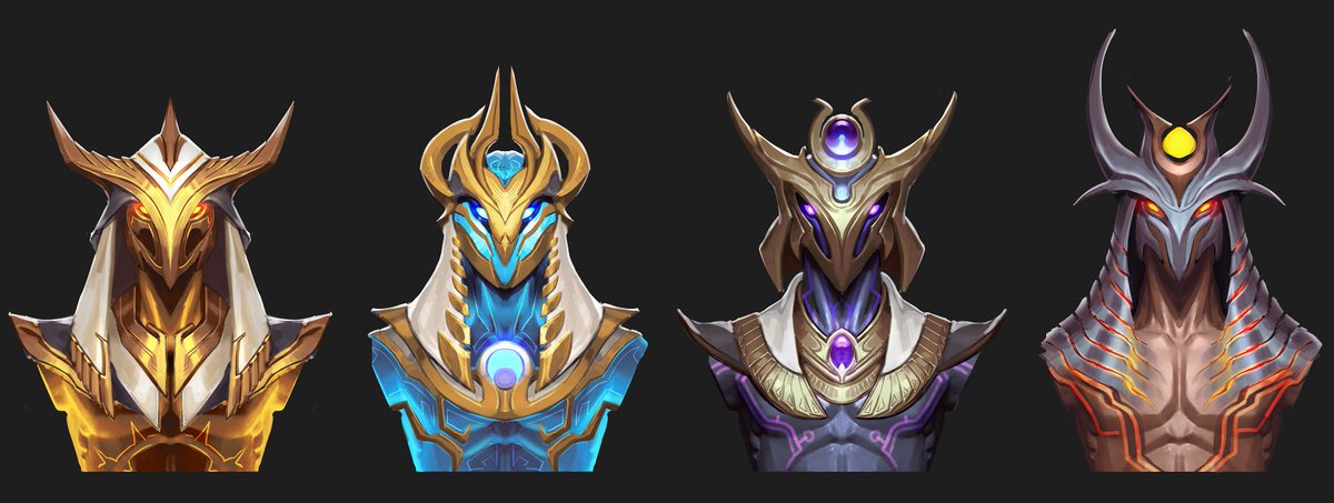 AzillotOB's tweet photo. Thalazar has several head and color options. He has two forms: day and night. The night form is a distinct part of his personality, a guardian of the night sky. The day form is a bringer of light and protector of order.
#conceptart #art #sketch #artistㅤㅤ https://t.co/eBV9rDRazq