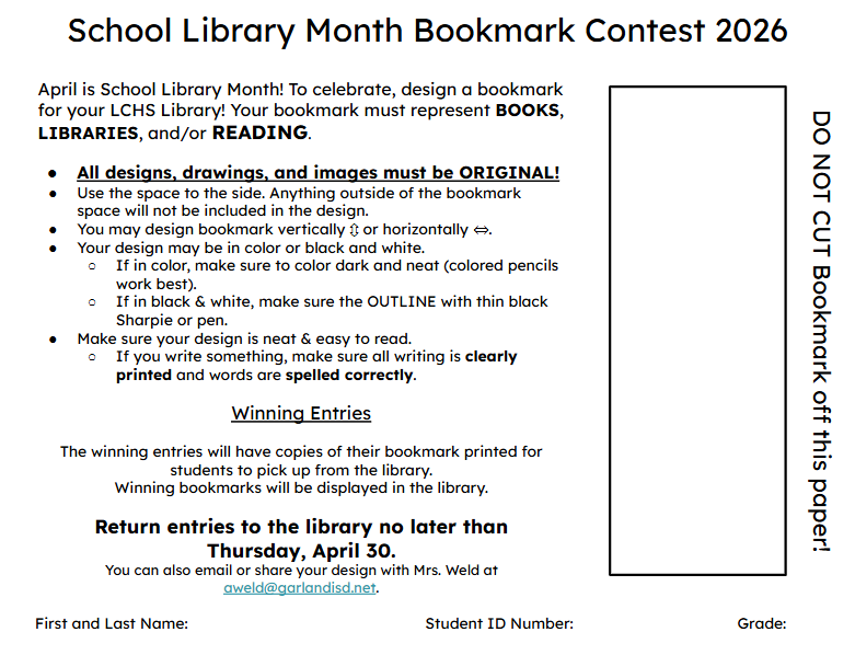LCHS Library tweet media