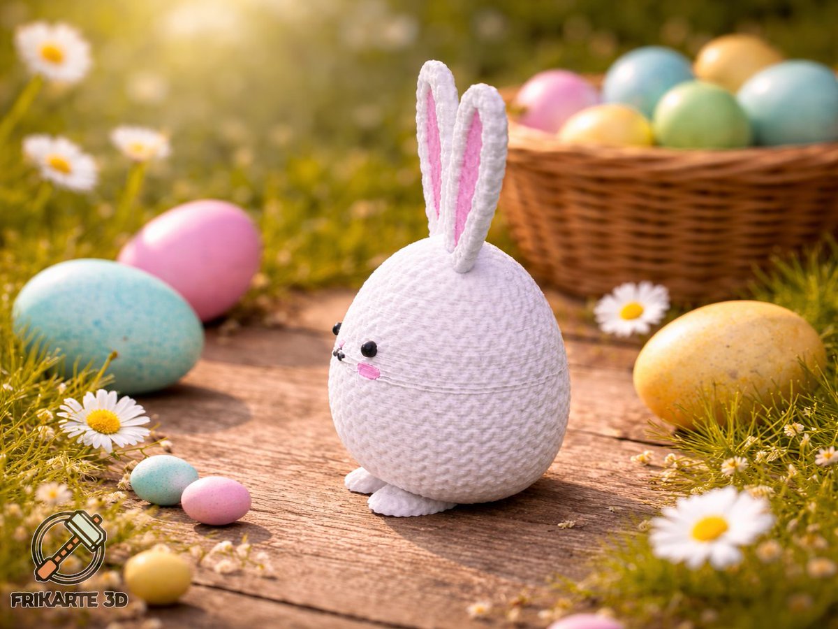 Frikarte3D's tweet photo. Revamp your Easter décor with our 3D printable CozyBunny Egg! A charming blend of cuteness & creativity, perfect as gift or decoration. Craft your own bunny today 🐰🎨 https://t.co/gG8qALunEa #3DPrinting #EasterDecor @Thangs3D https://t.co/wHkJZ6p9df