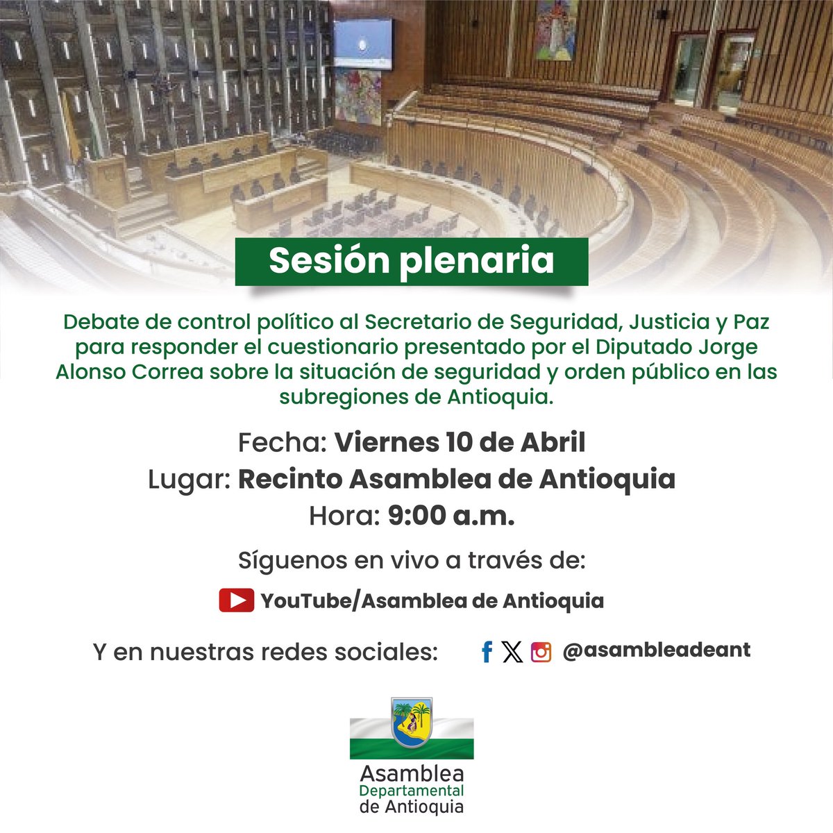 Asamblea Departamental de Antioquia tweet media