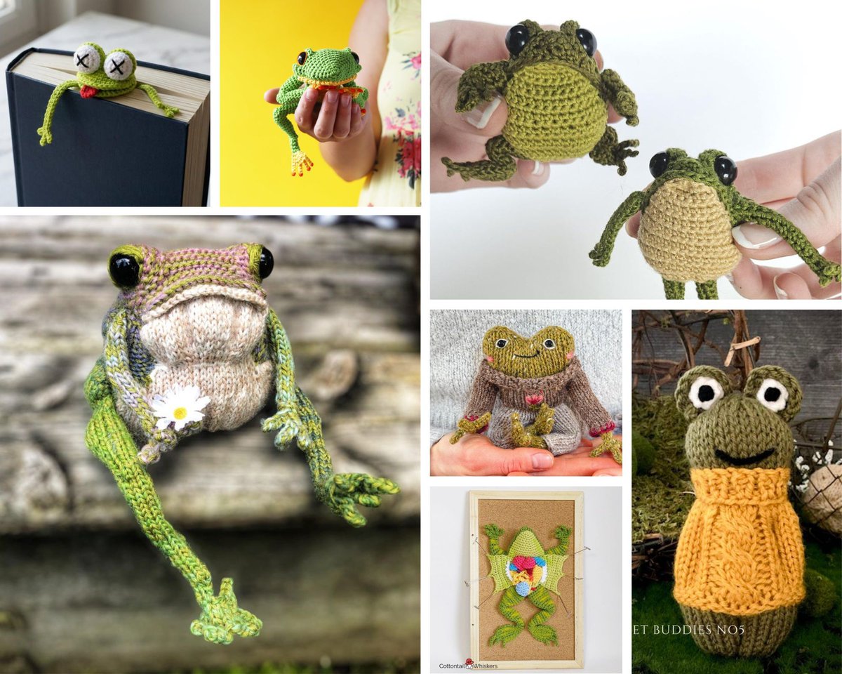 knithacker's tweet image. Jeepers Peepers! The Best Frog Patterns For Knitters &amp;amp; Crocheters: 👉 tinyurl.com/3dwkjc22 #knitting #crochet #amigurumi 🐸❤️