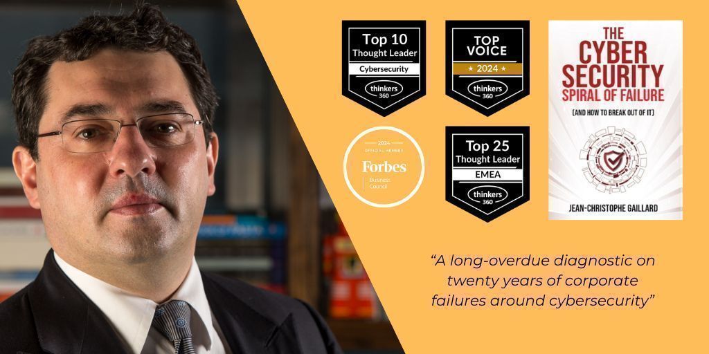 Transform_Sec's tweet image. "A long-overdue diagnostic on twenty years of corporate failures around cybersecurity"

The #Cybersecurity Spiral of Failure – (and how to break out of it)

buff.ly/y99gGTR

#business #leaders #leadership #management #governance #security #infosec #tech #CISO #CEO #CIO