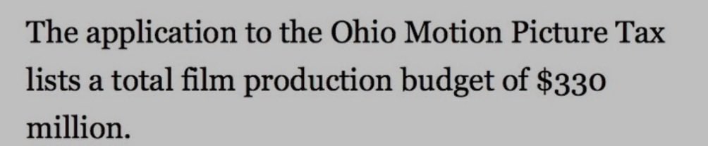 The state of Ohio said they number on the application says it’s $330 million. Why are you insisting it’s Snyder fans saying this?