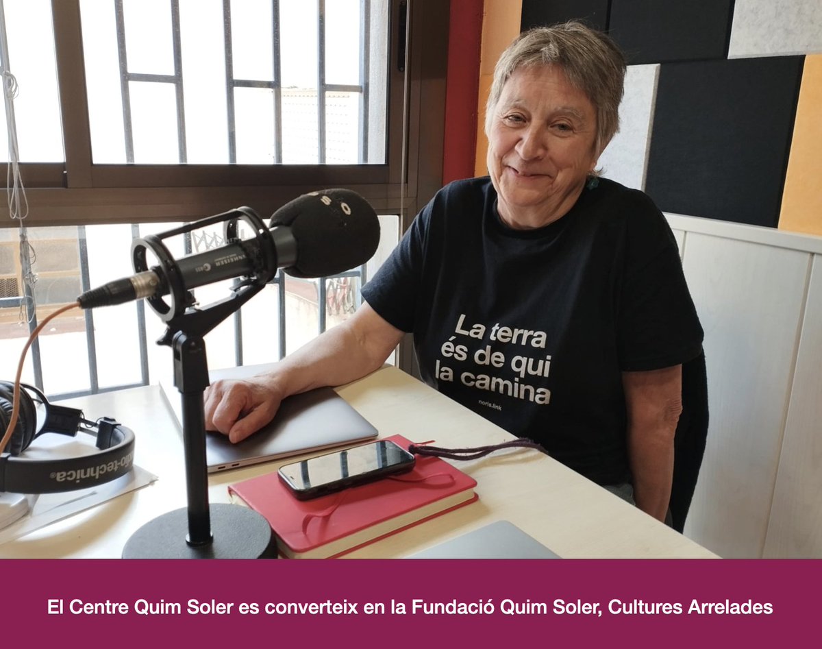 radiofalset's tweet image. 🎙️📻 El @centrequimsoler es converteix en la Fundació Quim Soler, Cultures Arrelades

🔗radiofalset.cat/index.php/info…