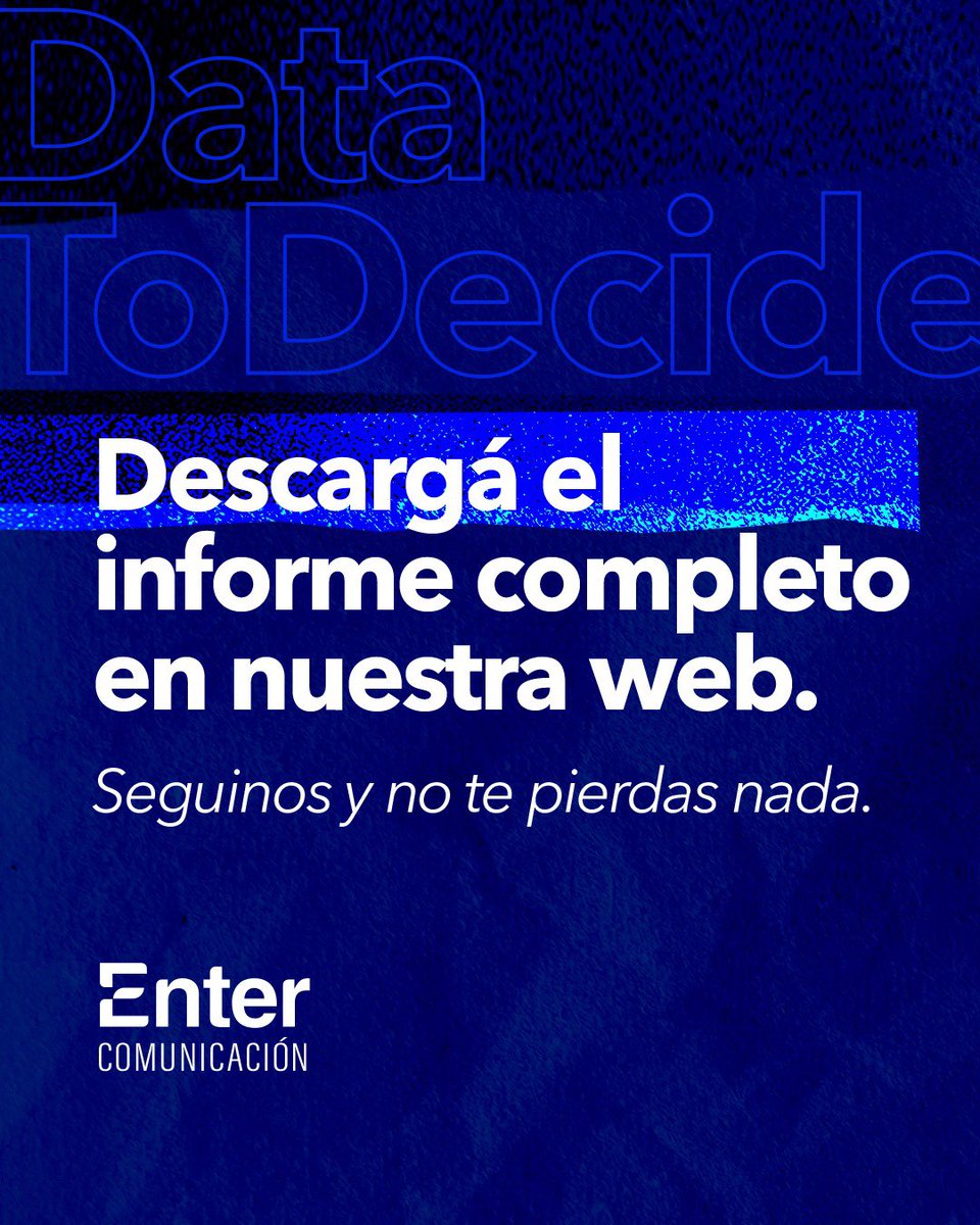 EnterComunicAr's tweet photo. Mirá el informe completo 👉🏻 https://t.co/Co6mSUi6P4 https://t.co/81snomDBUD