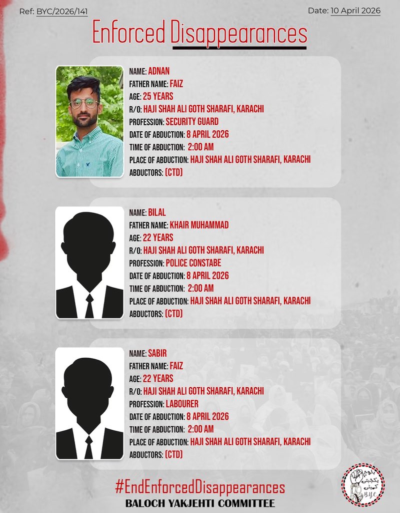 Baloch Yakjehti Committee tweet media