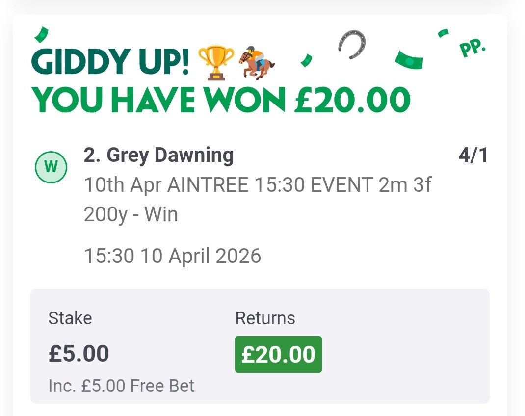 danpob's tweet photo. @AndyRobsonTips Cheers mate https://t.co/Bao9vsTRzP