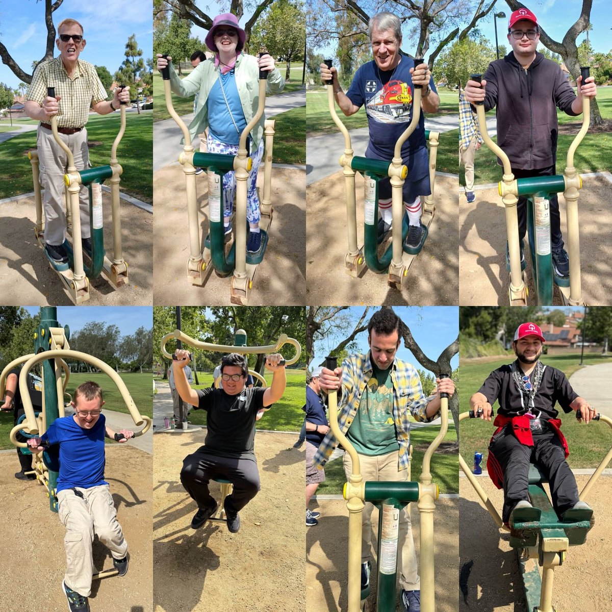 8 people. 1 park. Zero excuses. 🏅🌳 This crew showed UP today!
#FitnessForAll #DayProgram #AdaptiveFitness #dreamsofamerica #DREAMSirvine #crushingit
#parkday #communitybased #AdultDayProgram
#CommunitySupport #AdultCare #DayProgramLife
#CommunityCare #LocalSupport