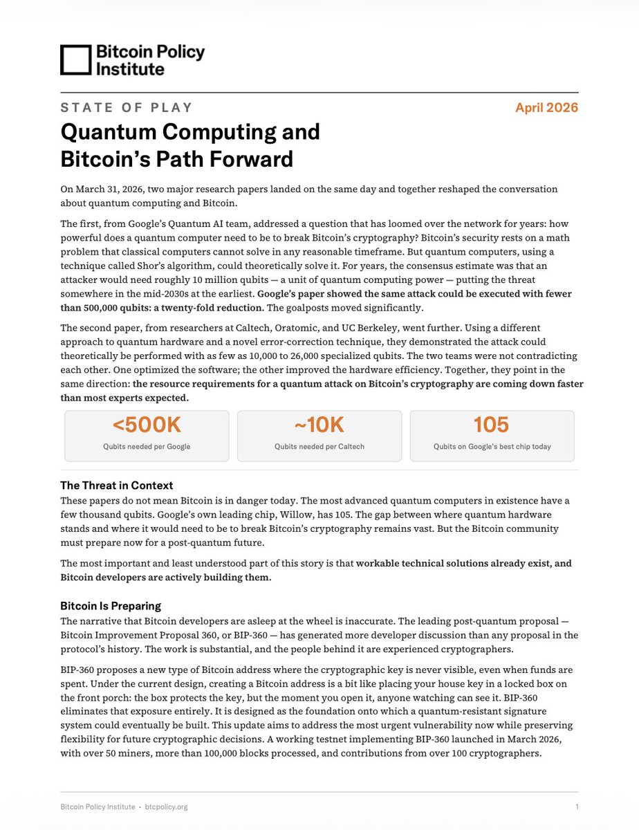 Bitcoin Policy Institute tweet media