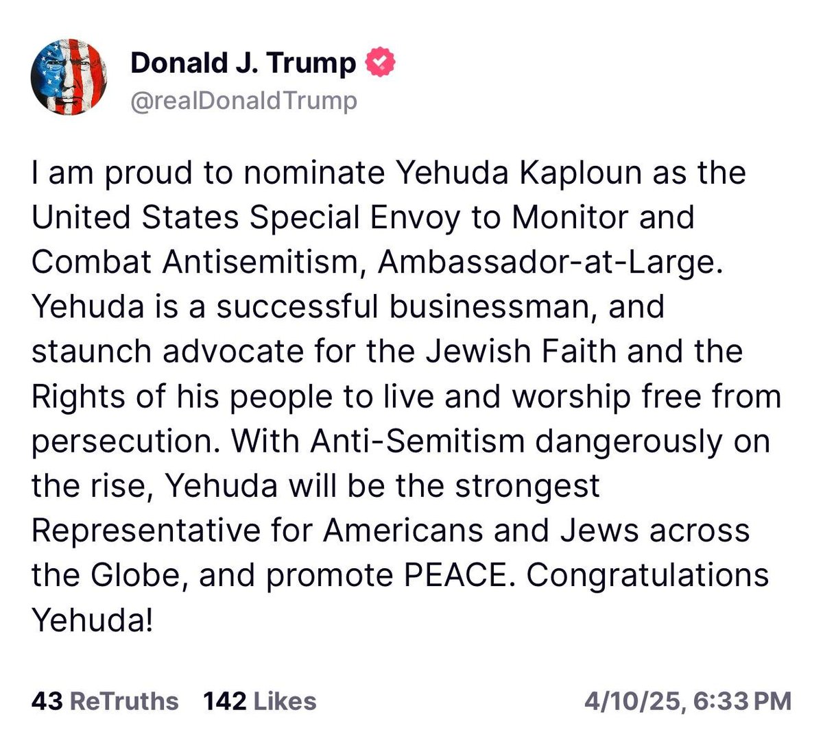 StateSEAS's tweet photo. One year ago—and we're just getting started.

Thank you @POTUS and @SecRubio. It is an honor to serve my country. https://t.co/e2GNzaYCEM