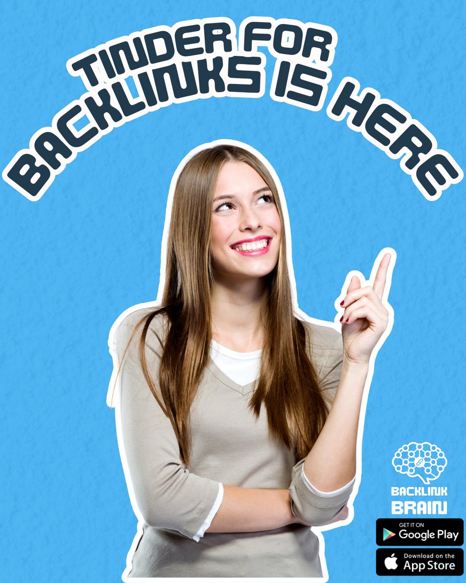 BacklinkBrain's tweet photo. Tinder for backlinks is here 😍

You can keep buying the same links as everyone else… or you can start swiping on Backlink Brain &amp; find opportunities that actually drive traffic to your site.

https://t.co/xKF7K2vTTm
#seo #backlinks #backlinkbuilding https://t.co/8jpoJRPSoU