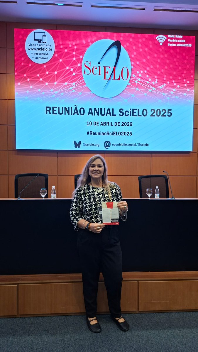 RBCancer1's tweet photo. Nossa editora-chefe, Letícia Casado, na Reunião Anual do SciELO 2025, realizada em São Paulo.

A RBC foi reconhecida como uma revista modelo no SciELO, destacando-se pelo compromisso contínuo em seguir e implementar as boas práticas e orientações do programa.

#reuniaoscielo2025 https://t.co/BzXGZtBt2y