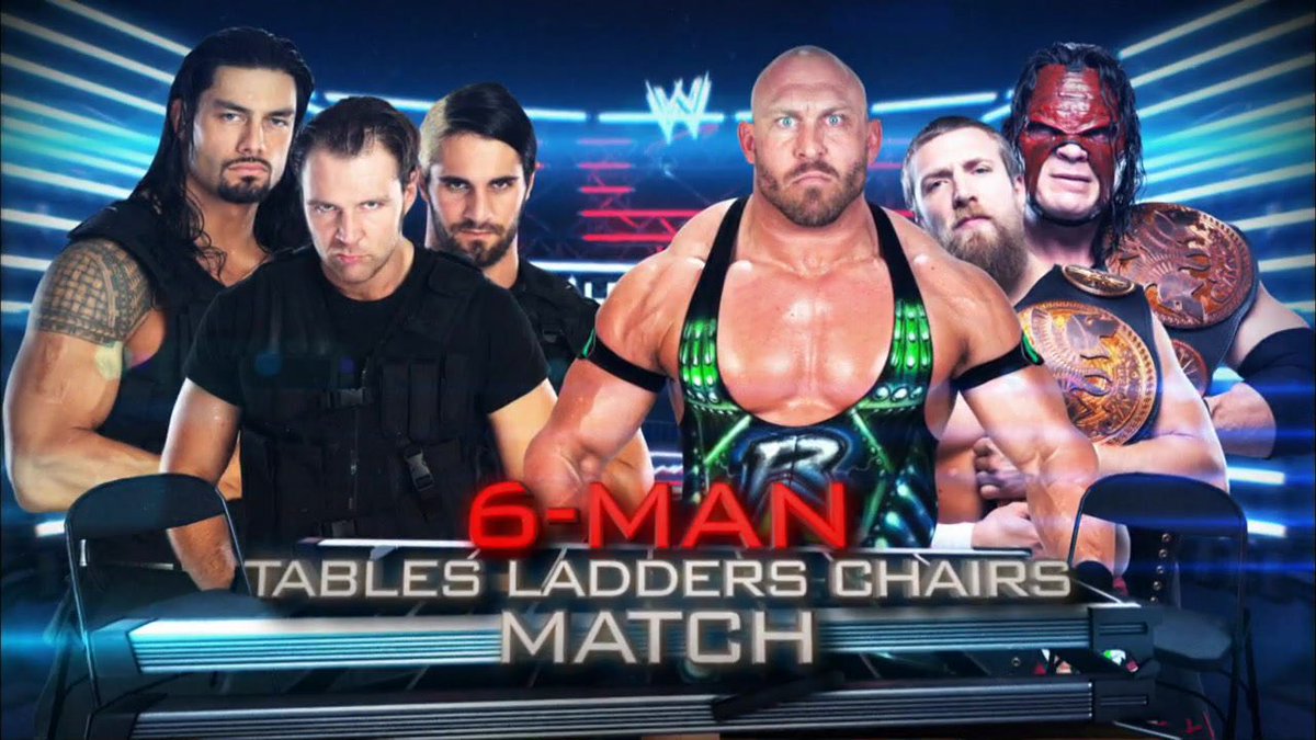 WrestlingRecomm's tweet photo. NEW EPISDE DROP!

On this episode, we Dean Ambrose, @WWERollins and Roman Reigns take on Team Hell No (@bryandanielson and @GlennJacobsTN  &amp; Ryback.

Taking place in a chaotic TLC Match at WWE's TLC 2012 show on December 16th, 2012!

Listen now on all podcast platforms! https://t.co/t2IDwvFVLT