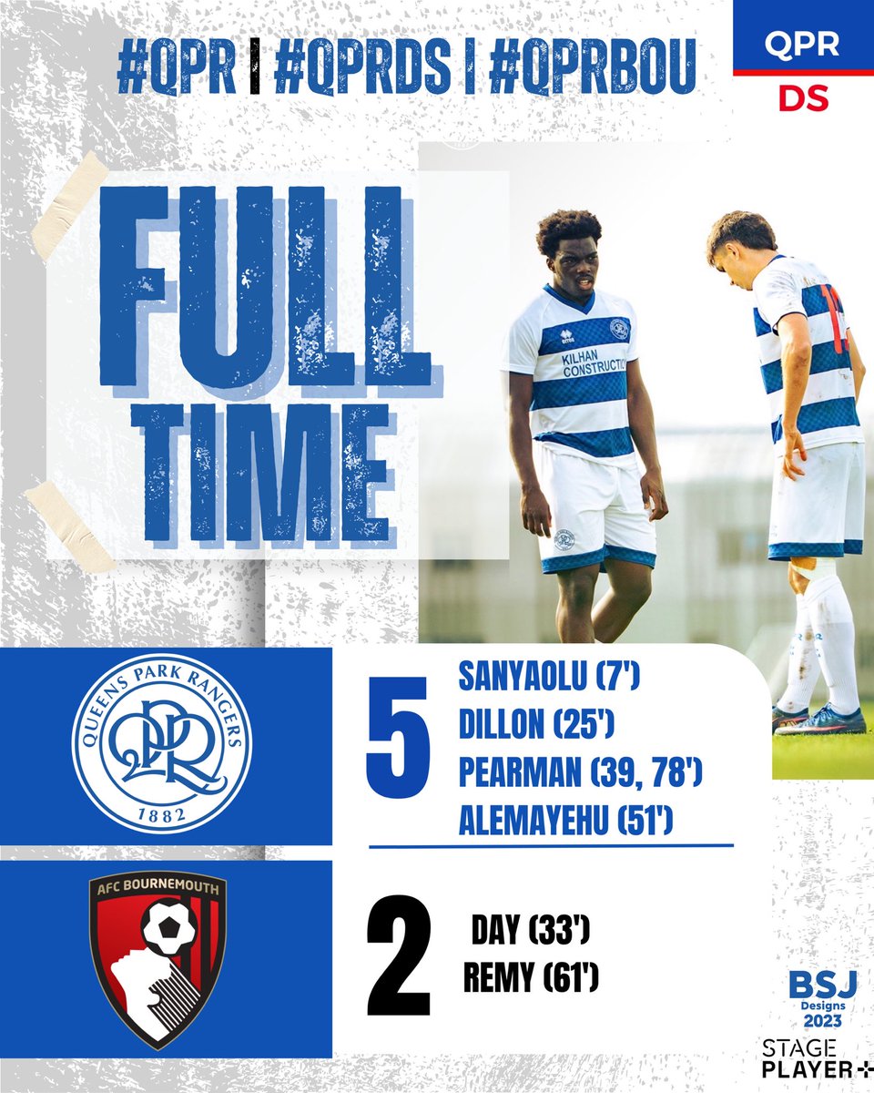 QPR_DS's tweet photo. ๐ ๐๐๐ฉ๐-๐ฆ๐ง๐๐ฅ ๐ฃ๐๐ฅ๐๐ข๐ฅ๐ ๐๐ก๐๐! โญ๏ธโญ๏ธโญ๏ธโญ๏ธโญ๏ธ
Two rockets from Jaylan Pearman, a bicycle kick from Isak Alemayehu, a curler from Phil Sanyaolu and a composed finish from Cian Dillon ensure a 5-2 win over Bournemouth! ๐ฅ
Did miss this. ๐
#QPR | #QPRDS | #QPRBOU https://t.co/GfB78Y8wzU