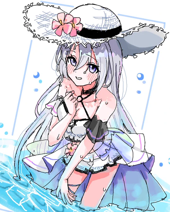 くしくも絵チャでカノン描きました