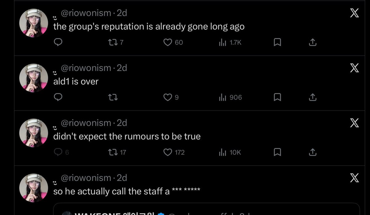 GeonwooDefender's tweet photo. Embarrassing… point and laugh guys. ALLYZ please like block this person they seem to be a leowon solo stan. #PROTECTGEONWOO #WESTANDWITHGEONWOO #ALD1is8 #WakeoneProtectYourArtist #ALD1 #WeLoveGeonwoo #WakeoneProtectGeonwoo #AlwaysWithGeonwoo https://t.co/6EhUWjFezl