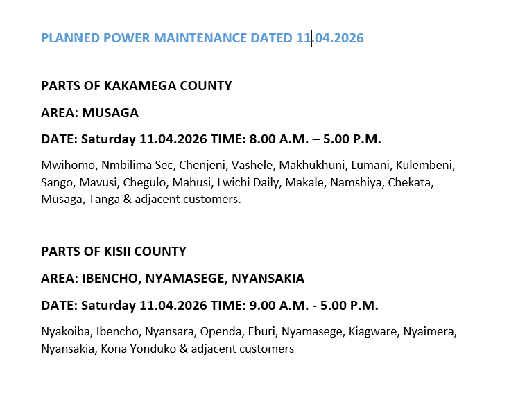 Kenya Power tweet media